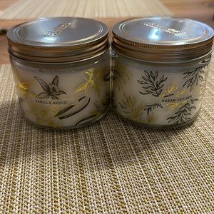Bellevue luxury candles set of 2 - Vanilla Breve and Ocean Vetiver 12oz